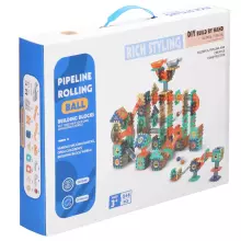 Construction and assembly blocks for children Springos KG0039, 246 pcs, colorful marble run