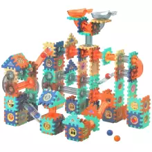 Construction and assembly blocks for children Springos KG0039, 246 pcs, colorful marble run
