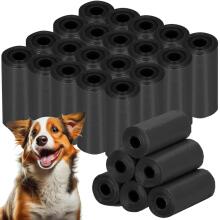 Dog waste bags Springos PA0254, 360 pcs, 20 rolls of 18 bags, black