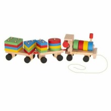 Ikonka Wooden Train  Art.KX7459