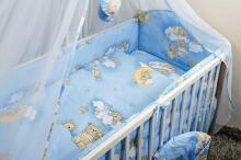 Ankras Bears Ladders Art.226372 Blue Бортик для кроватки 360см