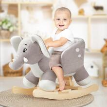Little Rocker Elephant Art.226679  Mīksts šūpuļzirdziņš ar muguriņas atbalstu (Šupuļzirgs)
