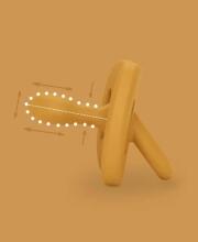 081689 PACIFIER SX PRO 0-6 NEW ALL MUSTARD 308095