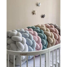 Bebe Basic Bumper Art.227043 Velour Grey  Gultas apmale pīta