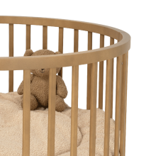 La Bebe™ Box Novi Mila Rond   Art.227060 Amber Oak Stylish round wooden crib