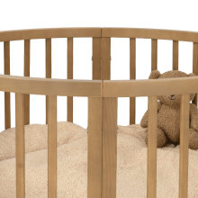 La Bebe™ Box Novi Mila Rond   Art.227060 Amber Oak Stylish round wooden crib
