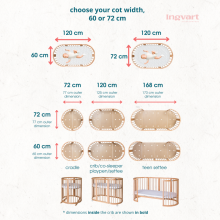 Ingvart Smart Bed 9 in 1 Art.227061 Cappucino  Apaļa Daudzfunkcionāla gulta 9 vienā