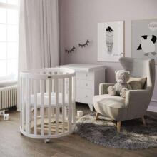 Ingvart Smart Bed 9 in 1 Art.227061 Cappucino  Apaļa Daudzfunkcionāla gulta 9 vienā