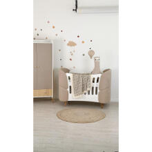 La Bebe™ Fly Bed 5 in 1 Art.227966 Beige  Многофункциональная кроватка-трансформер 5 в 1