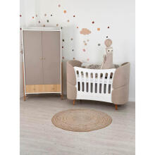 La Bebe™ Fly Bed 5 in 1 Art.227966 Beige  Многофункциональная кроватка-трансформер 5 в 1
