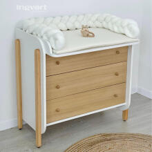 La Bebe™ Nika Art.227083 White./Natural комод с пеленальной поверхностью