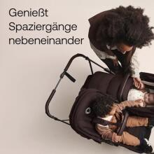 Bugaboo Donkey 6 Double Art.22711 Moon Grey Детская универсальная коляска трансформер для погодок
