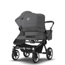 Bugaboo Donkey 6 Double Art.22711 Moon Grey Детская универсальная коляска трансформер для погодок