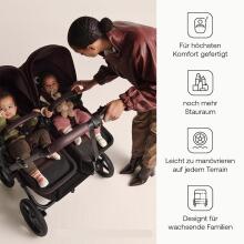 Bugaboo Donkey 6 Twin Art.227114 Heritage Black Детская универсальная коляска трансформер для погодок/двойняшек