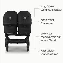 Bugaboo Donkey 6 Twin Art.227115 Cocao Brown Bērnu Universāli Transformējami rati dvīņiem