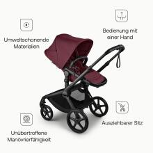 Bugaboo Fox 5 2 in 1 Art.227126 Dark Cherry  Детская универсальная коляска трансформер