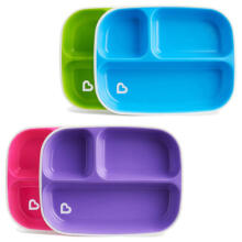 MUNCHKIN šķīvis ar nodalījumiem 2gab 6m+ Splash 01244802