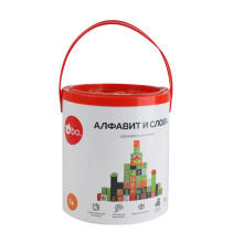 Bo Alphabet RU Art.227492 Деревянные кубики "Алфавит и слова", на русском языке