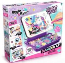 STYLE 4EVER комплект для творчества с LED-подсветкой 3 в 1 Diamond Art