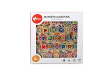 Bo Alphabet LV Art.227510 Izglītojoša puzle "Alfabēts un dzīvnieki" (Latviešu valodā)