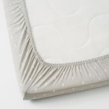 La Bebe™ I-Soft Sheet Art.504.576.00 White Dots  Palags ar gumiju 120x60cm
