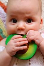 Oil Carol Teether Toy Art.227792 Avocado Прорезыватель для зубов  (натуральный каучук)