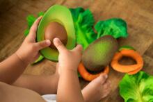 Oil Carol Teether Toy Art.227792 Avocado Прорезыватель для зубов  (натуральный каучук)