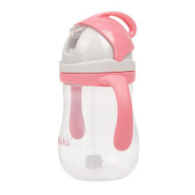 A0676 BOTTLE WITH STRAW WITH WEIGHT PINK