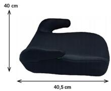 Bebe Basic  Bogi Art.16790 Black  Child car seat booster 126-150cm(15-36 kg)