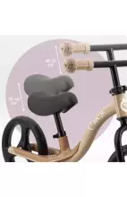 Momi Balance Bike Isoka Led Art.ROBI00076 Beige Balansa velosipēds