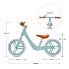 Jooksuratas Kinderkraft Fly Plus helesinine