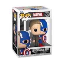 FUNKO POP! Vinila figūra: Marvel - Captain America / Steve Rogers (Split)