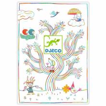 Djeco - Illustrated canva (70 x 100 cm)