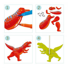 Papīra marionetes - Dinozauri