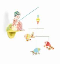 Illustrated wooden mobiles - Fishergirl
