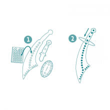 DIY - Mosaics Sabers - Like a pirate