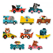 Puzzle Duo - Racing cars (20 pcs)