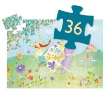 Silhouette puzzles - The princess of spring - 36 pcs