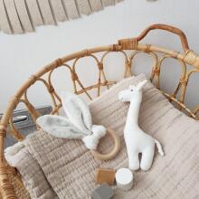 Grey Wooden Teething Ring