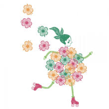 Stamps - Flower girls