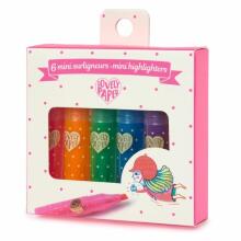 6 mini highlighters - Neon