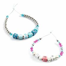 Alphabet beads - Silver