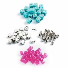 Alphabet beads - Silver
