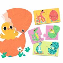 Puzzle Duo - Funny eggs (12 pcs)