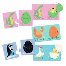 Puzzle Duo - Funny eggs (12 pcs)