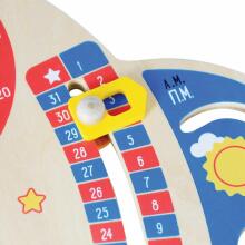 Svoora - Wooden Learning Calendar - Space (in Greek & English)