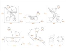 Kunert Rotax Art.23036 Turquoise Универсальная коляска 2 в 1
