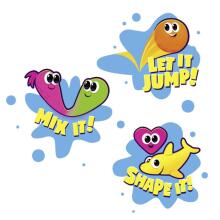 Funny bouncing putty - Neon (15 g) (1 pc., 4 designs)