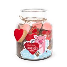 HEARTBEAT Wooden heart pendant, 2 assorted
