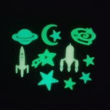 Space Adventure - Glow in the dark wall sticker self-adhesive (34 pcs.)